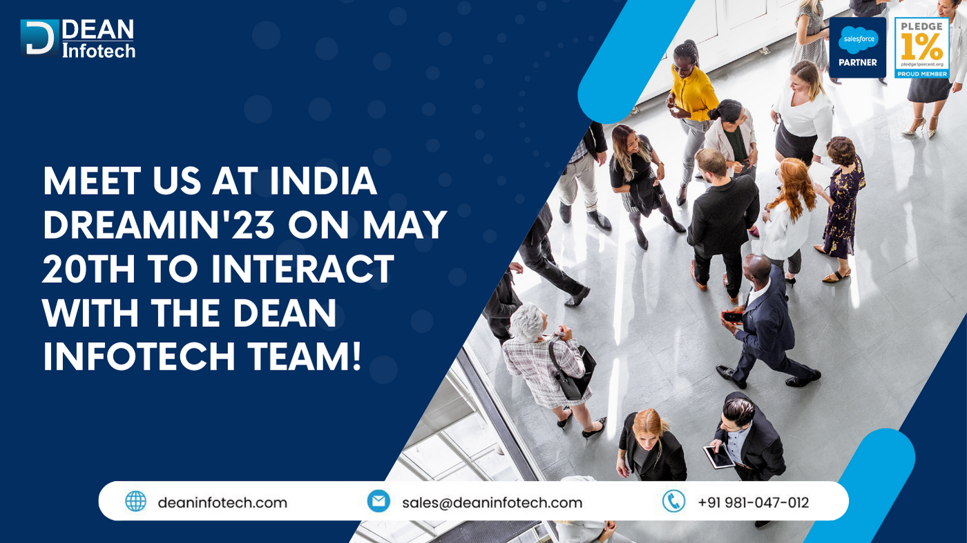Meet Us at Salesforce India DreamIn 2023 - Dean Infotech