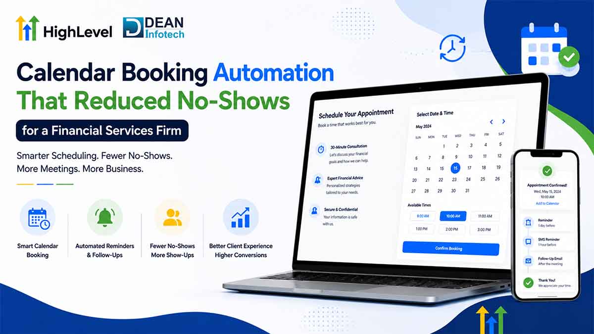 Calendar Booking Automation That Reduced No-Shows for a Financial Services Firm